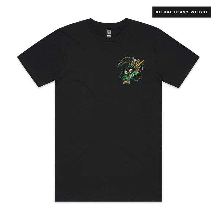 HITOSHĪ - FRONT & BACK - BLACK T-SHIRT - DELUXE HEAVY