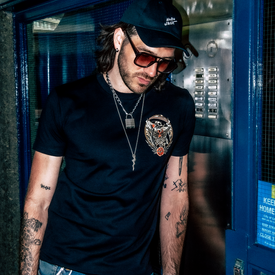 DEATHSPERADO - FRONT & BACK - BLACK T-SHIRT - DELUXE HEAVY