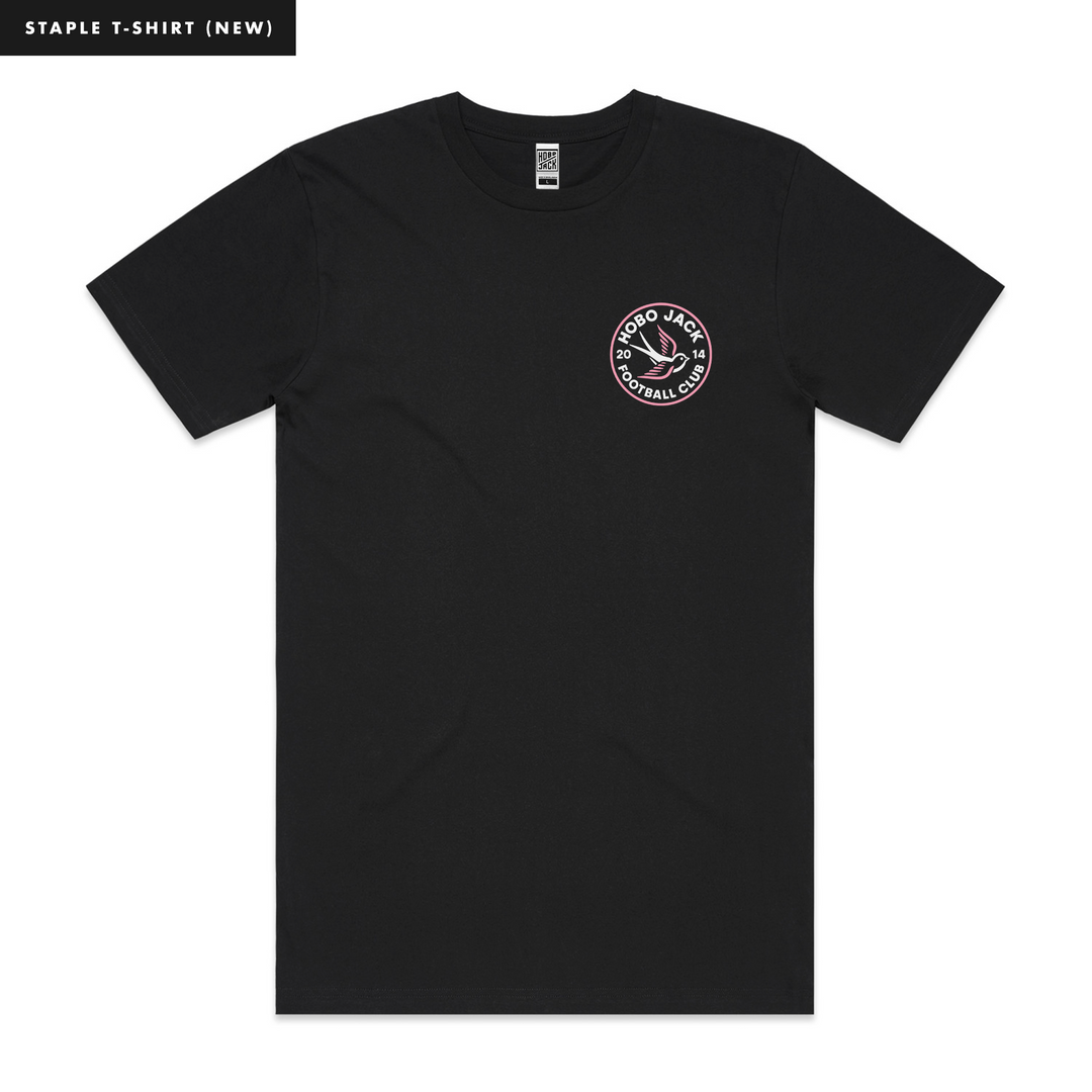 Traditional Flash SWALLOW Tattoo ~ BLACK Pocket T-Shirt ~ Hobo Jack FC