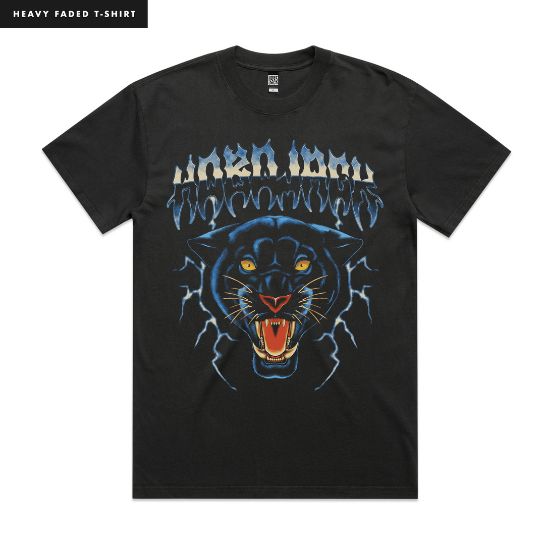 THUNDERCAT - BLACK HEAVY FADED BAND T-SHIRT