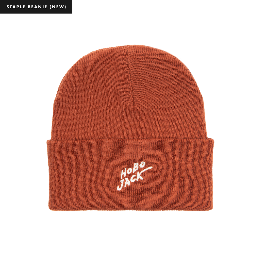 RUST LOGO BEANIE - STAPLE