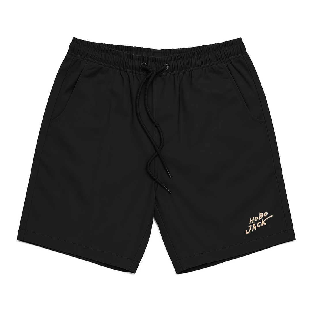 STAPLE WALK SHORTS - BLACK