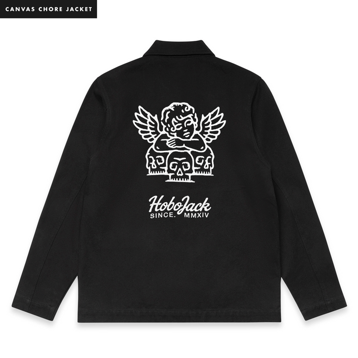 ANTISOCIAL EMBROIDERED CANVAS CHORE JACKET