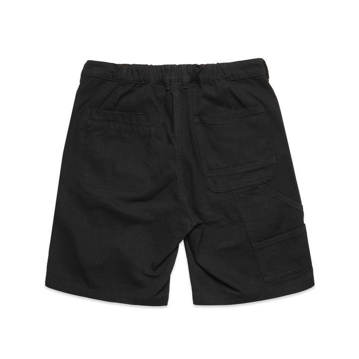 CANVAS CARGO SHORTS - BLACK