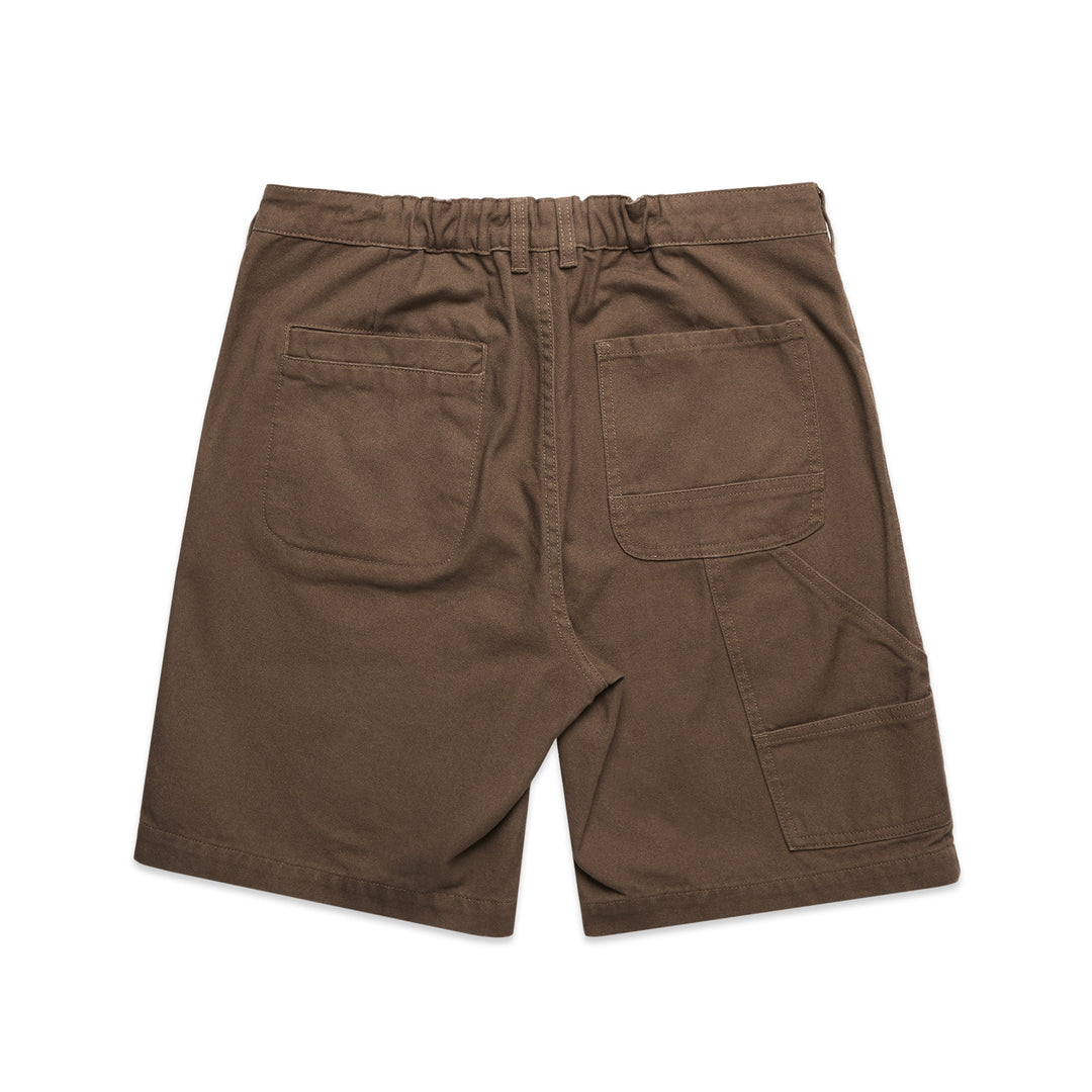 CANVAS CARGO SHORTS - BROWN