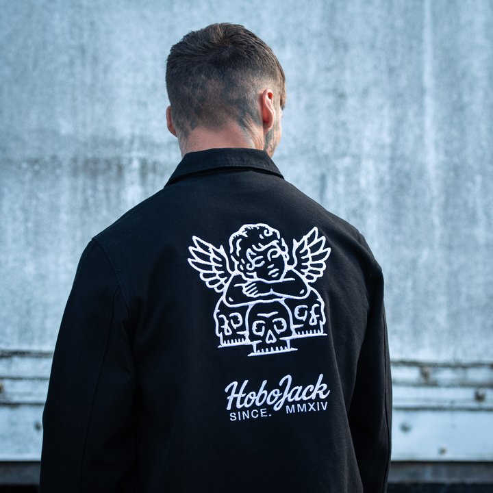 ANTISOCIAL EMBROIDERED CANVAS CHORE JACKET