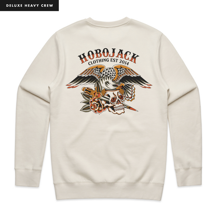 DEATHWING ECRU SWEATSHIRT - DELUXE HEAVY