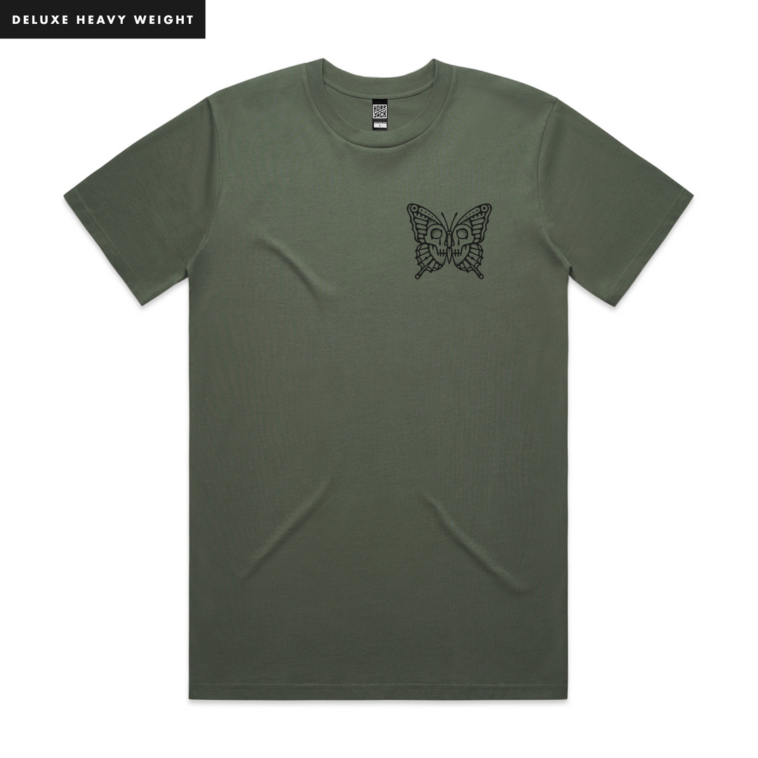 DEAD WINGS - FRONT & BACK - CYPRESS T-SHIRT - DELUXE HEAVY