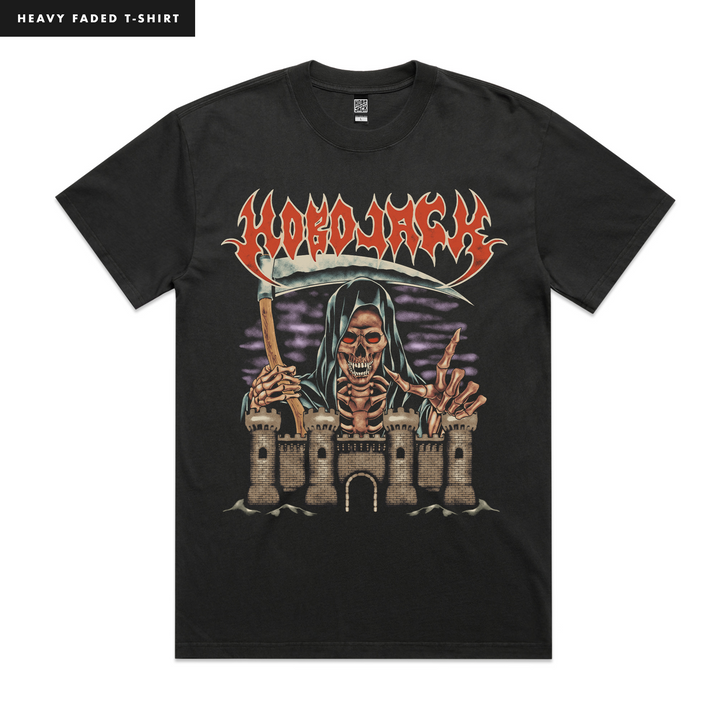 DEATH'S DOOR - BLACK HEAVY FADED BAND T-SHIRT