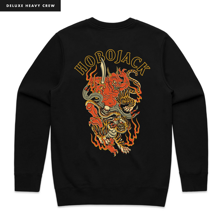 DEMON DUEL BLACK SWEATSHIRT - DELUXE HEAVY