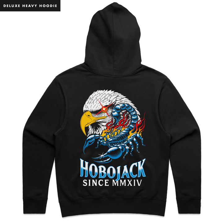 DESERT EAGLE - HEAVY HOODIE - BLACK