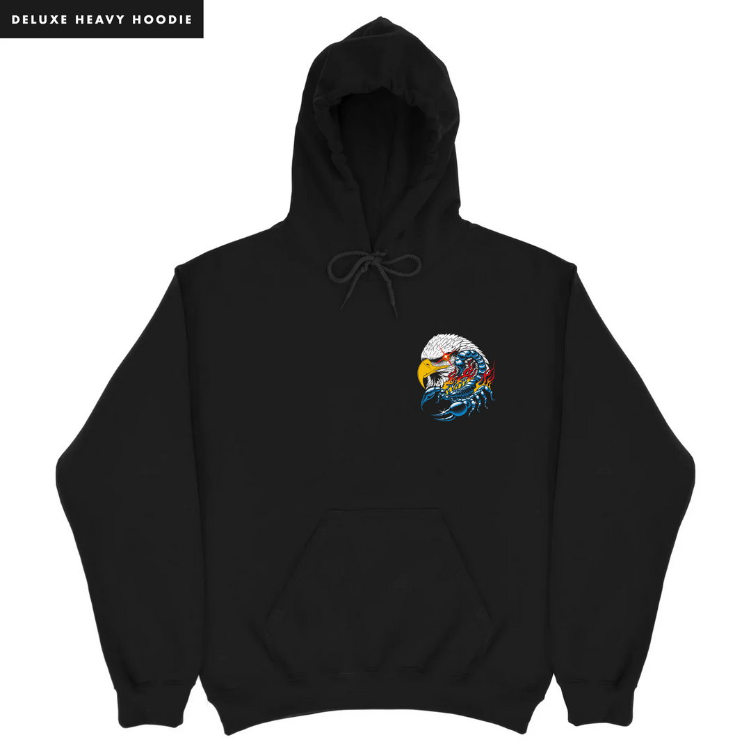 DESERT EAGLE - HEAVY HOODIE - BLACK