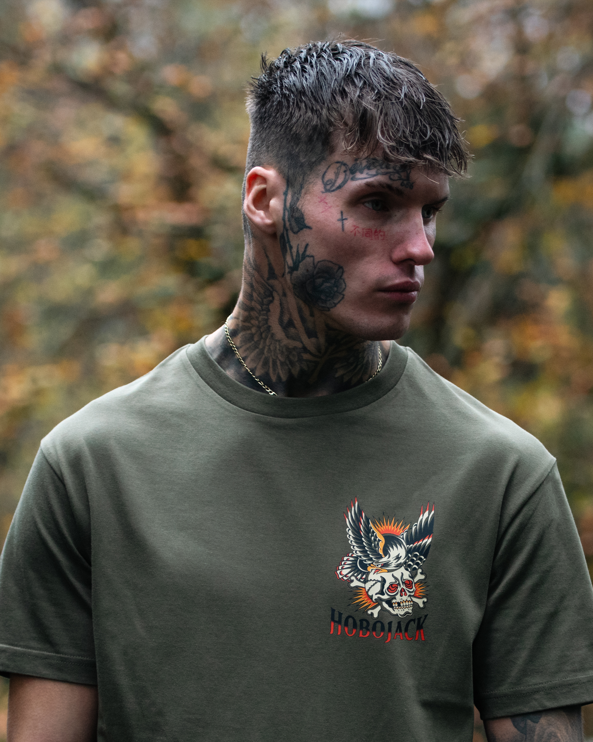 BIRD BRAIN - MILITARY POCKET T-SHIRT-3