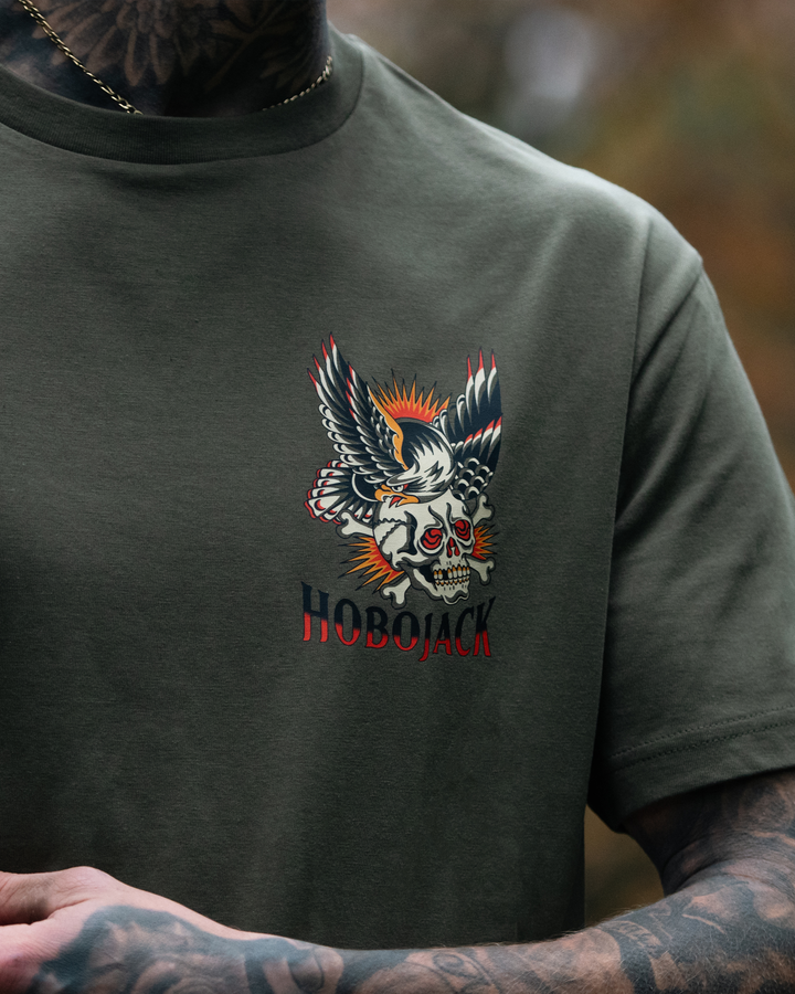 BIRD BRAIN - MILITARY POCKET T-SHIRT - NEW STAPLE