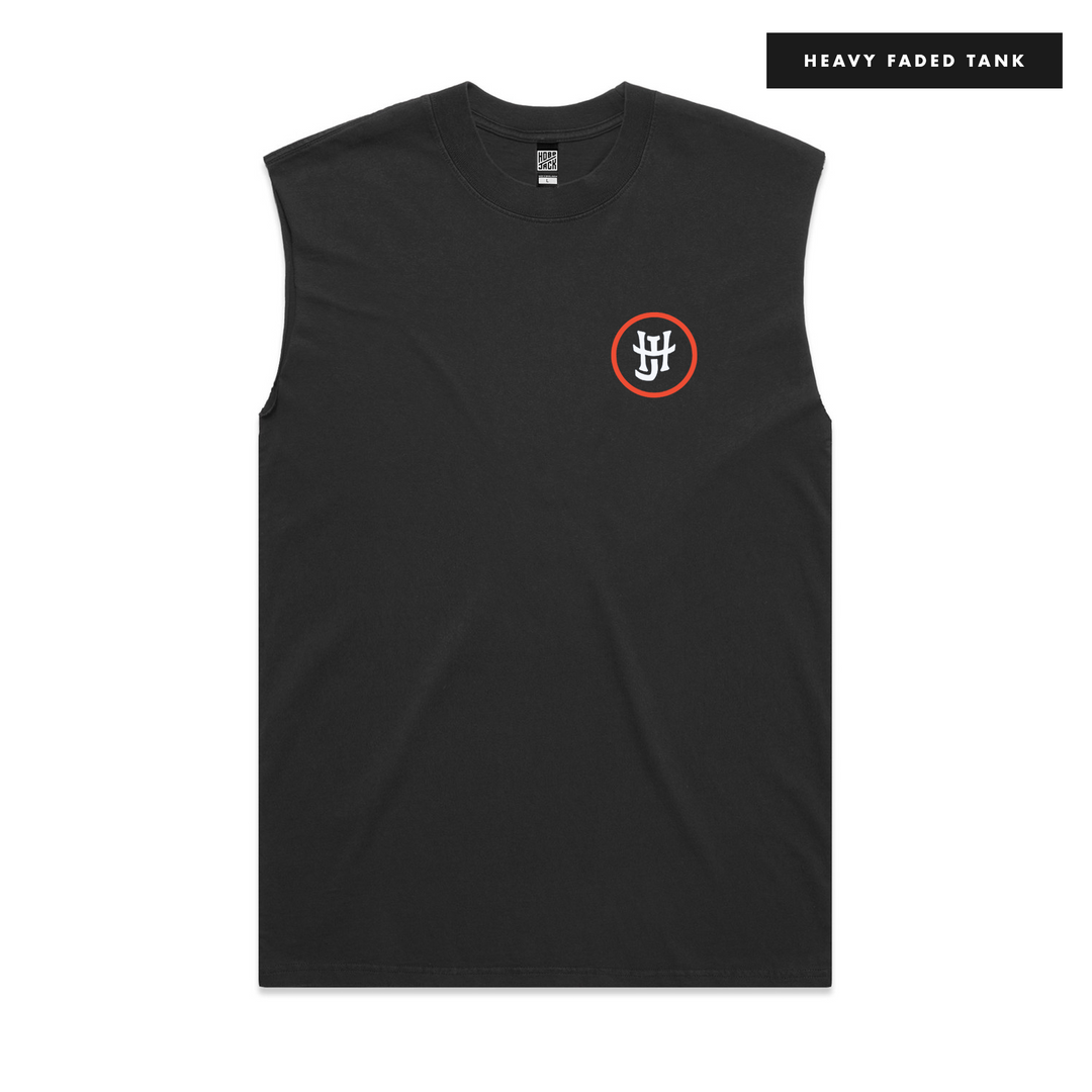 FEARSOME TIGER - TANK - FADED BLACK - DELUXE HEAVY