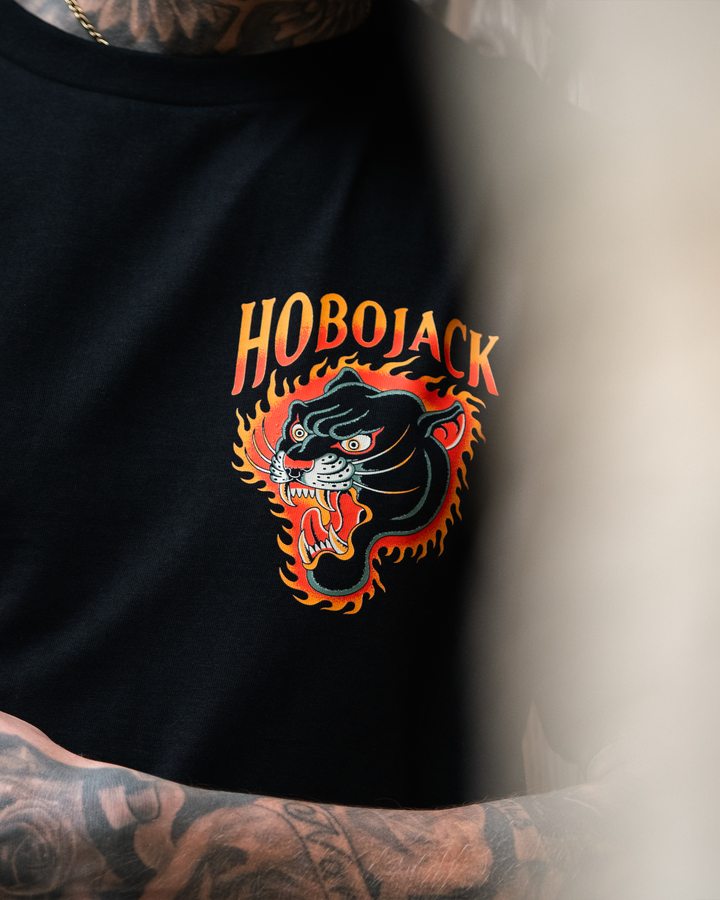 PYRO PANTHER - BLACK POCKET T-SHIRT - NEW STAPLE