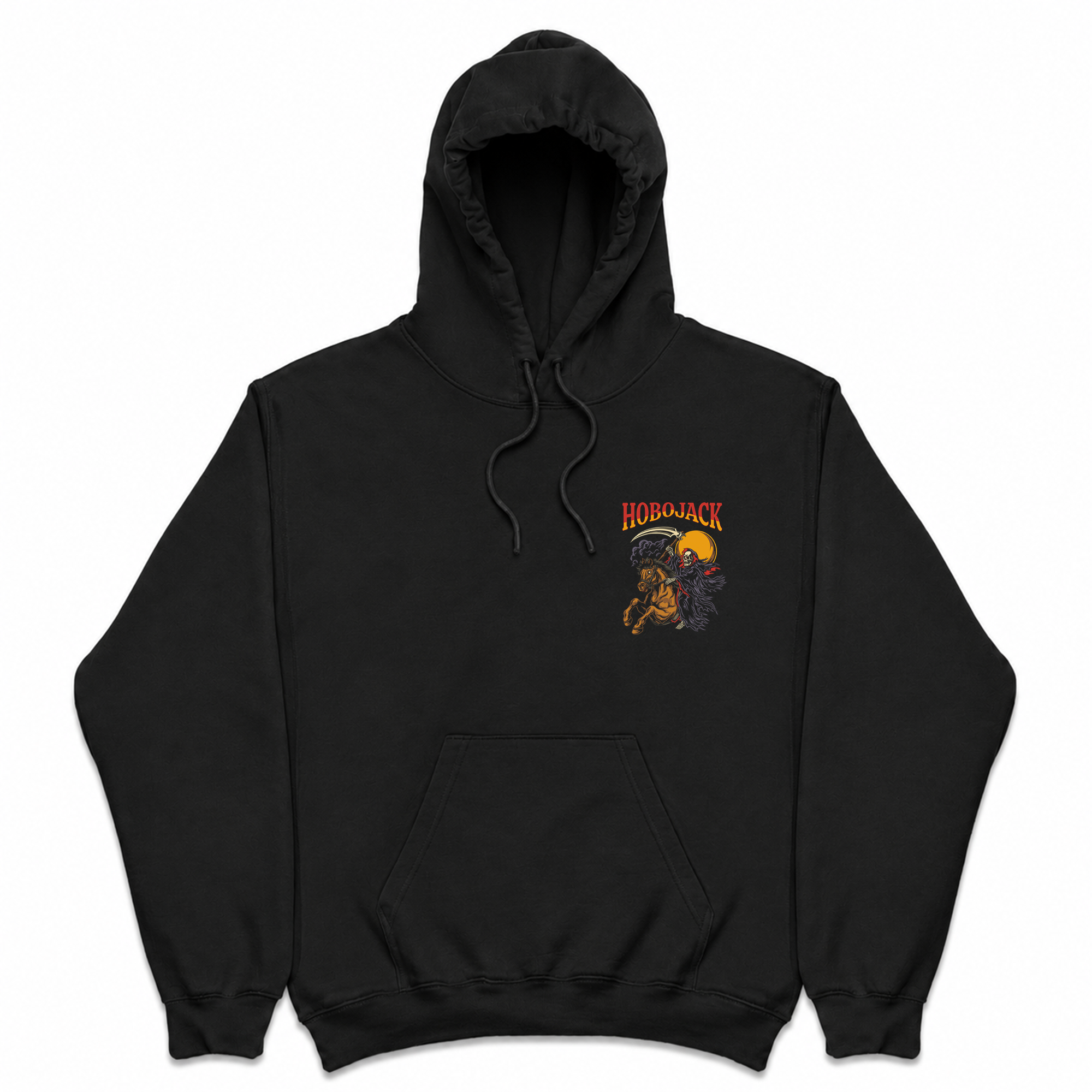 THE GRIM CAVALIER HOODIE - BLACK-2