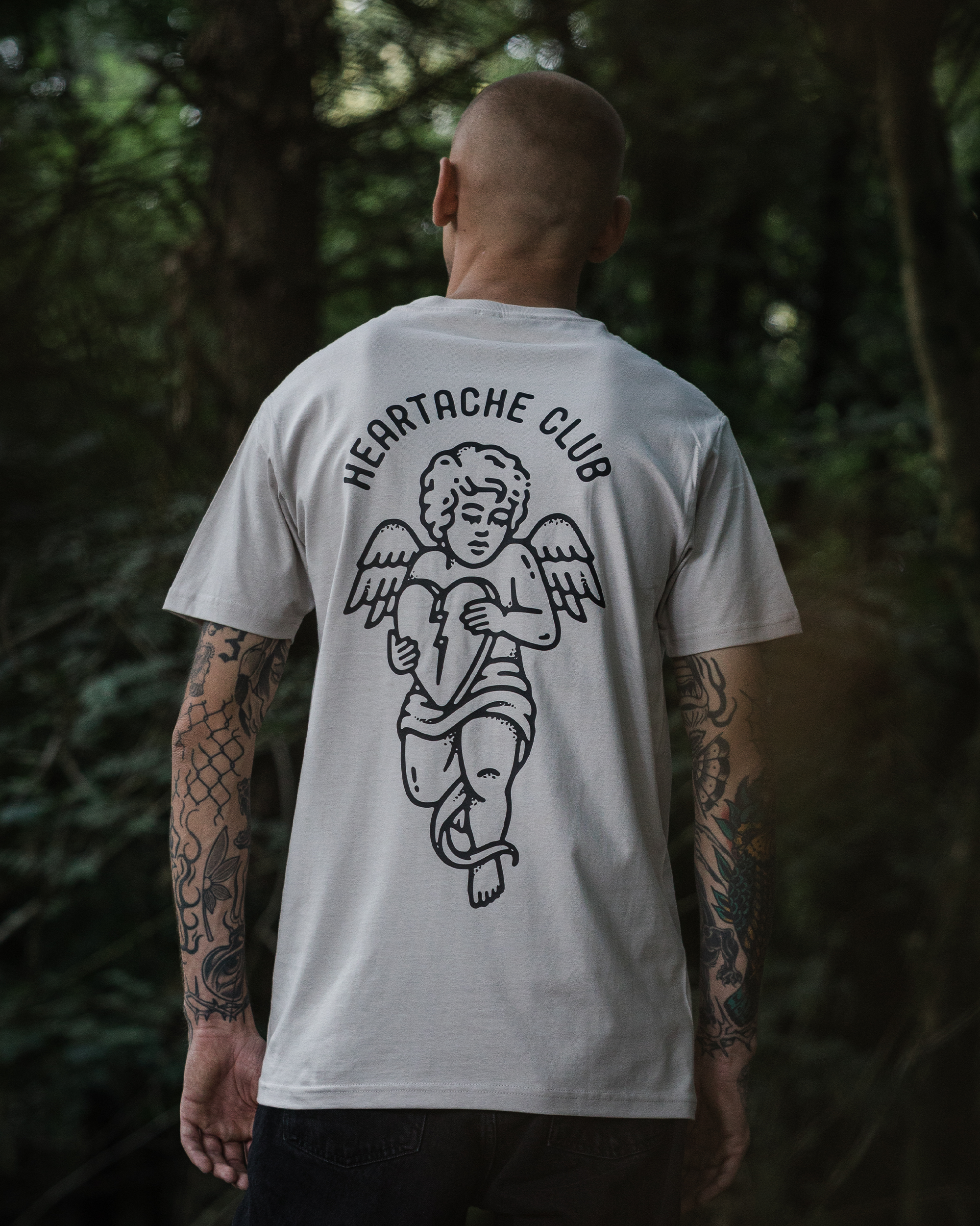 HEARTACHE - BONE T-SHIRT-2