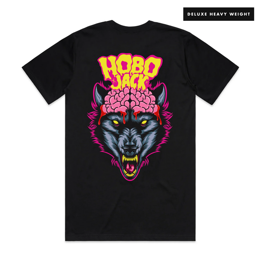 HIGHWAY TO HOWL - FRONT & BACK - BLACK T-SHIRT - DELUXE HEAVY