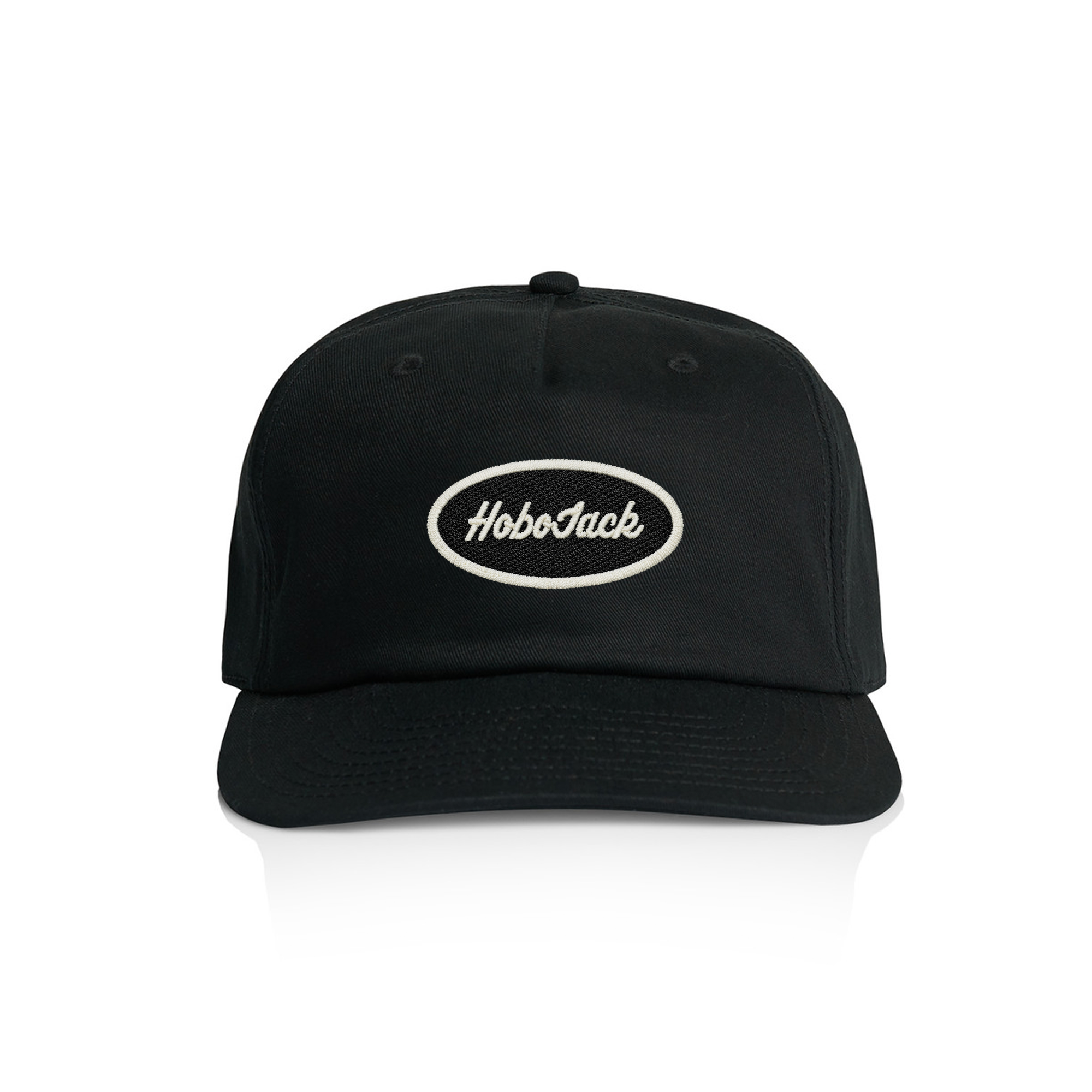 OVAL PATCH CAP - BLACK