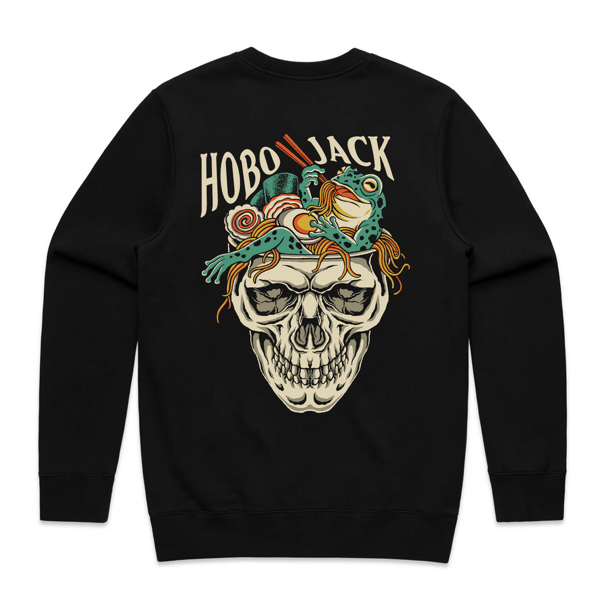 BONE APĒTIT SWEATSHIRT - BLACK-1