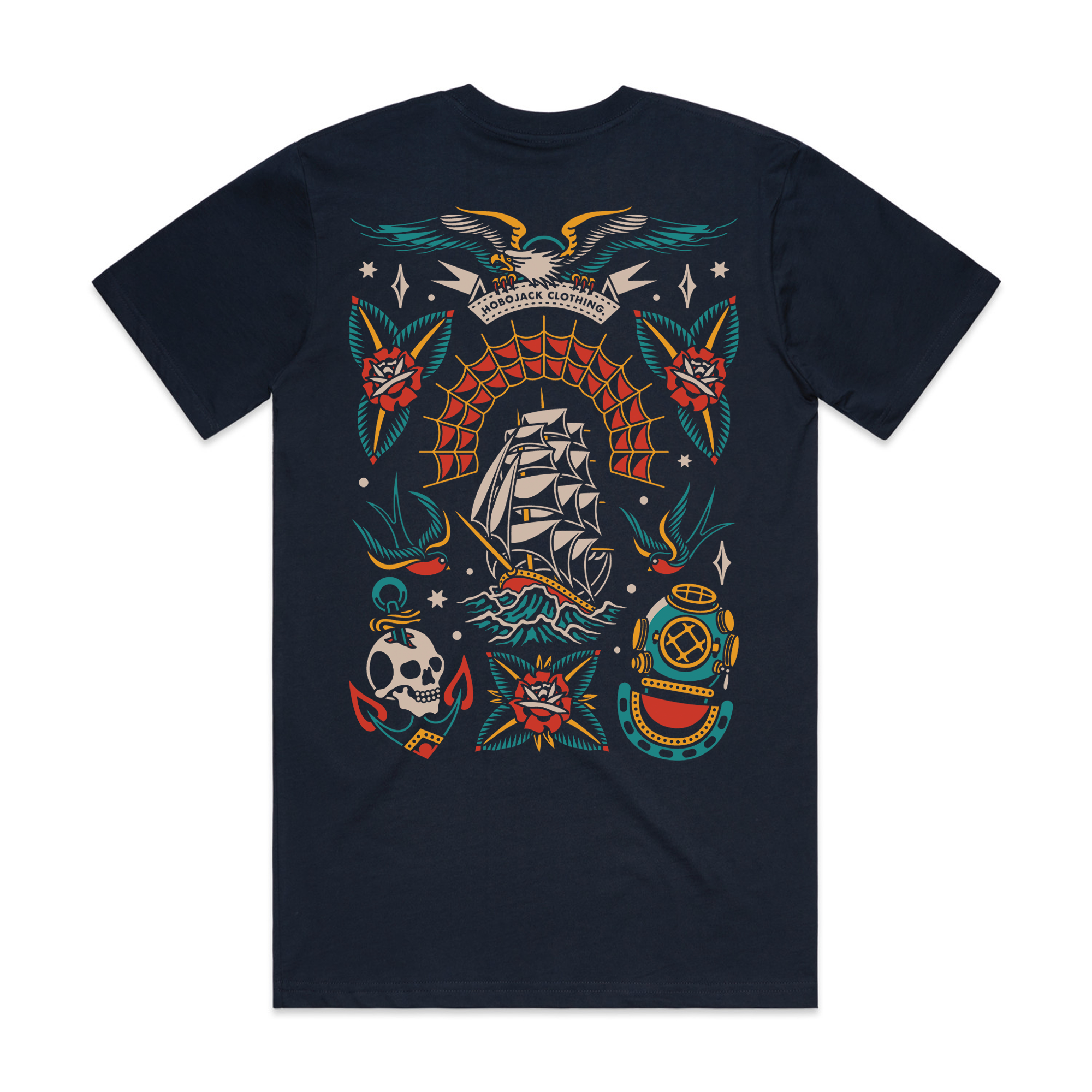 DEAD WRECKONING - NAVY T-SHIRT-1