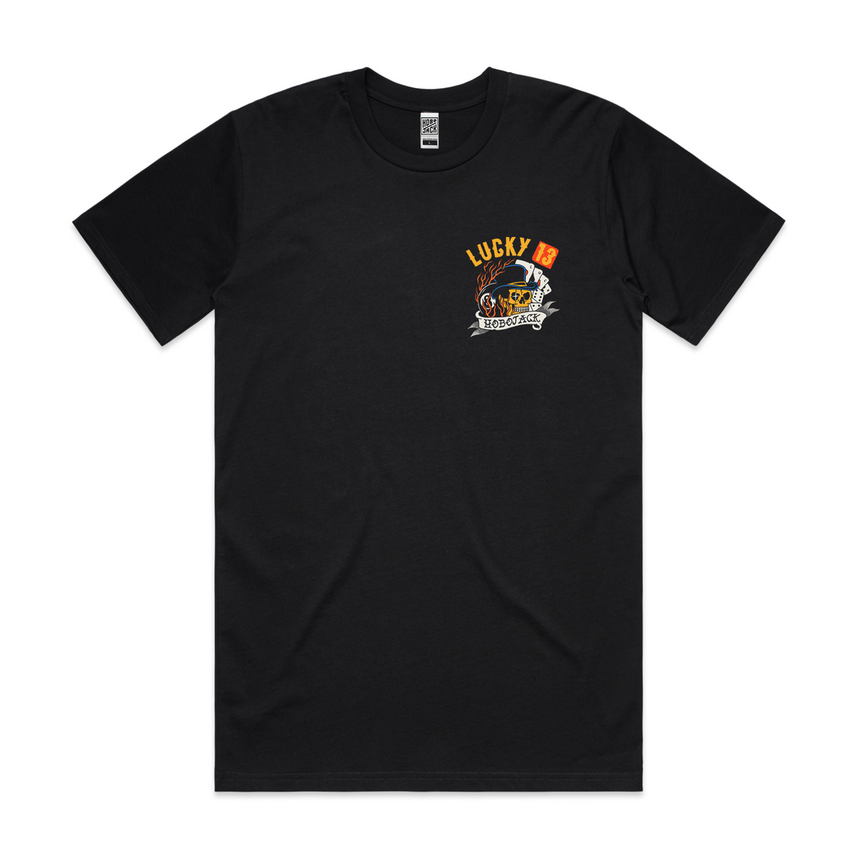 MR LUCKY 13 - BLACK POCKET T-SHIRT