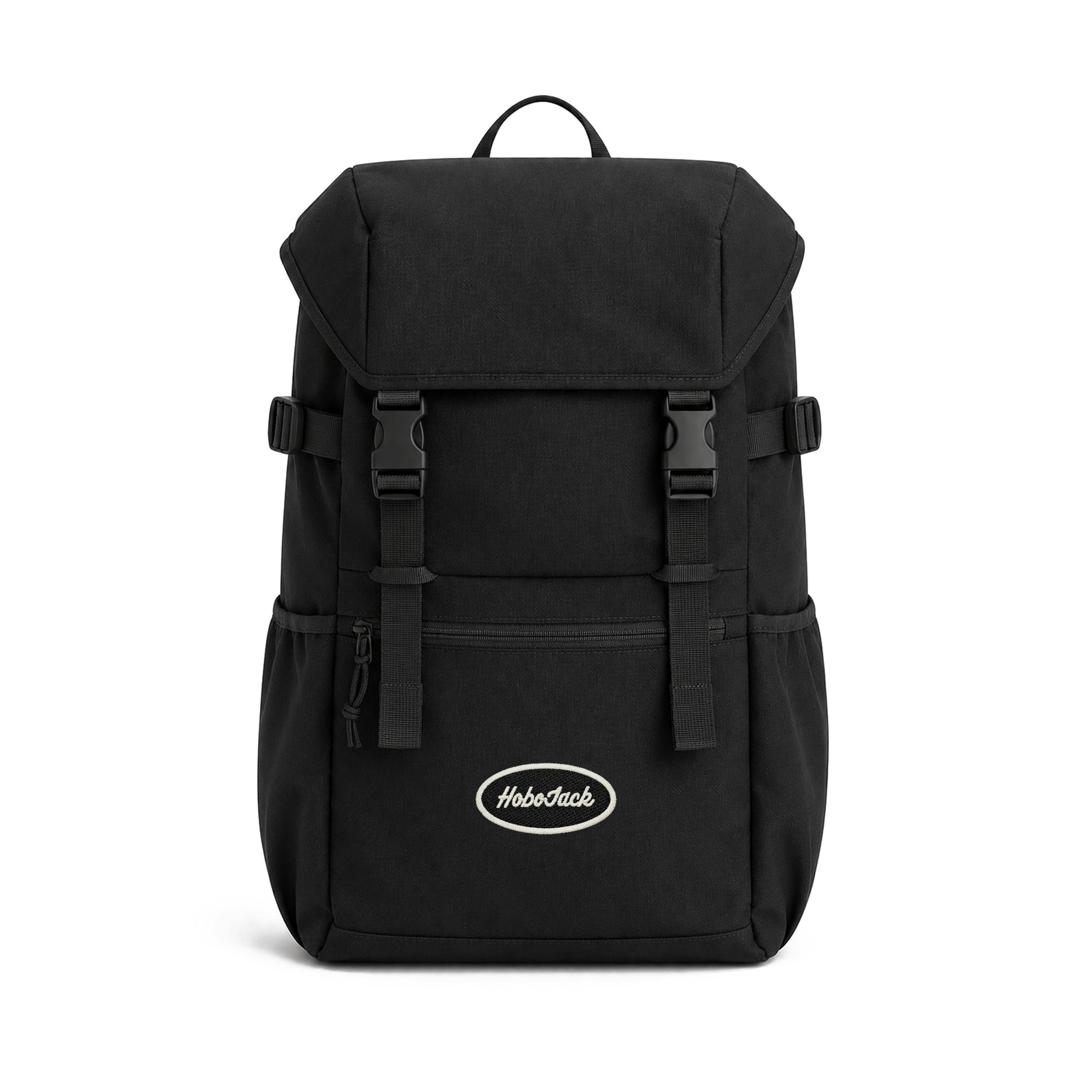 OVAL PATCH RAMBLE BACKPACK - BLACK