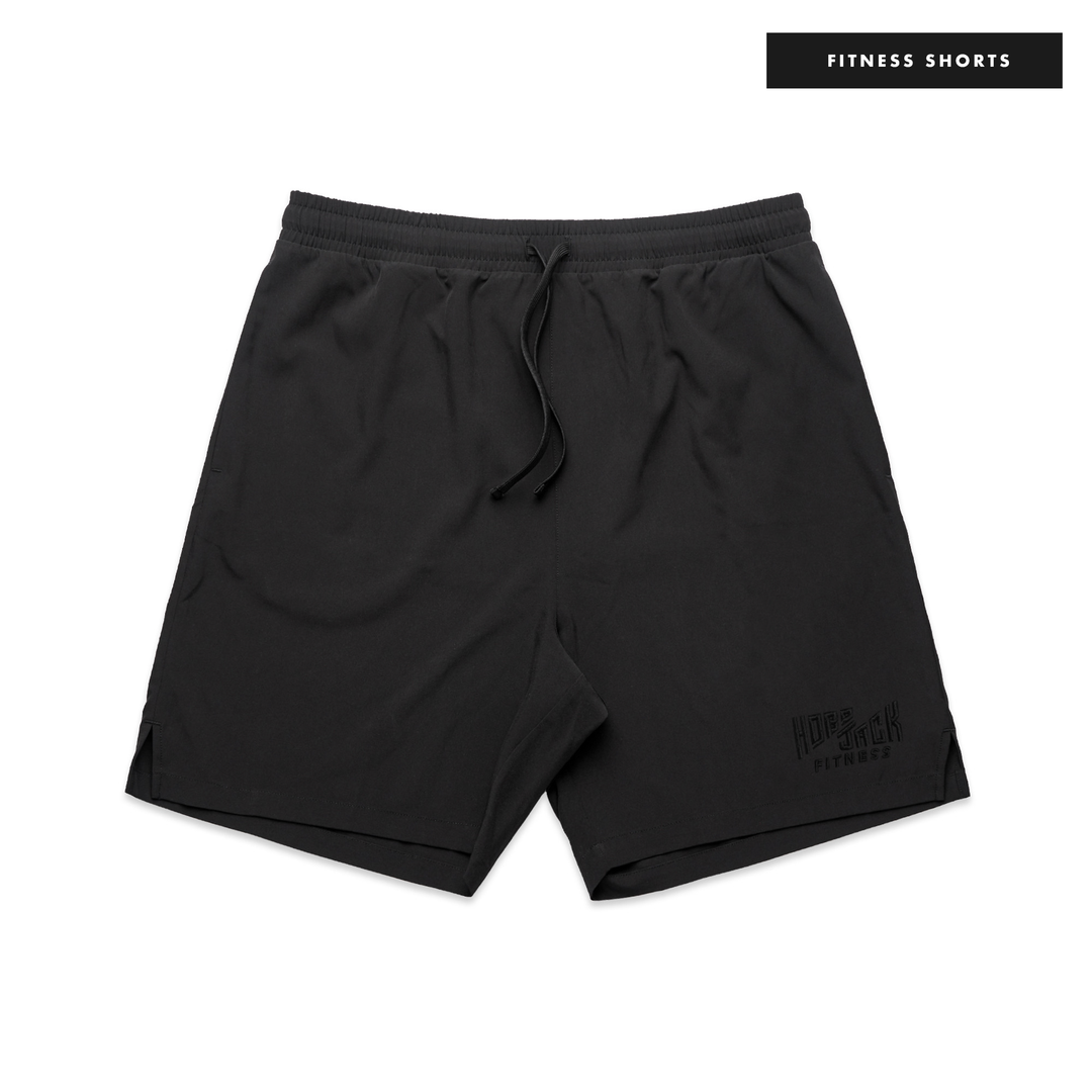 STEALTH ESSENTIAL BLACK ATHLETIC SHORTS Hobo Jack