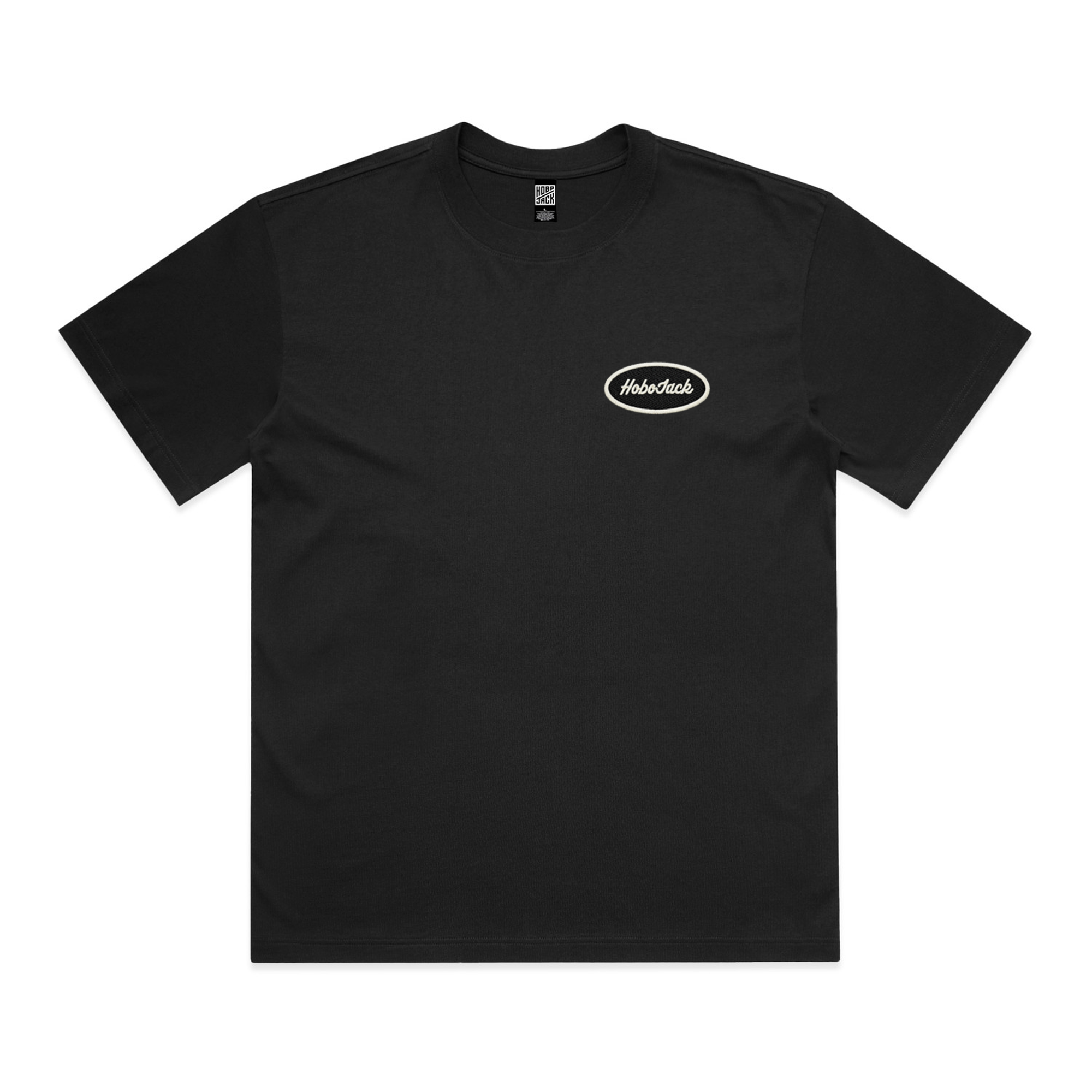 OVAL PATCH LOGO - BLACK BOX T-SHIRT