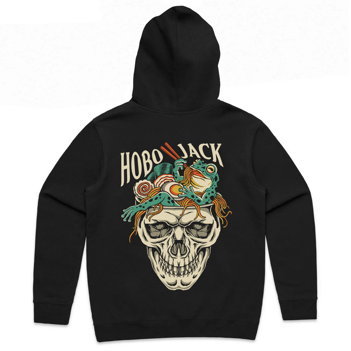 BONE APĒTIT HOODIE - BLACK-1