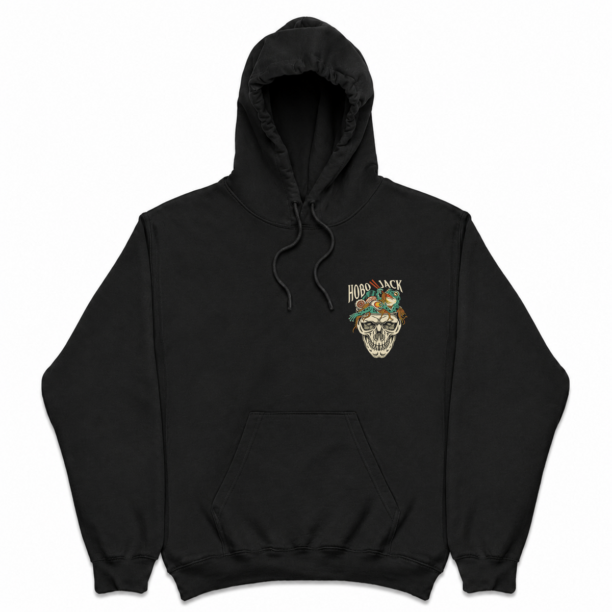 BONE APĒTIT HOODIE - BLACK-2