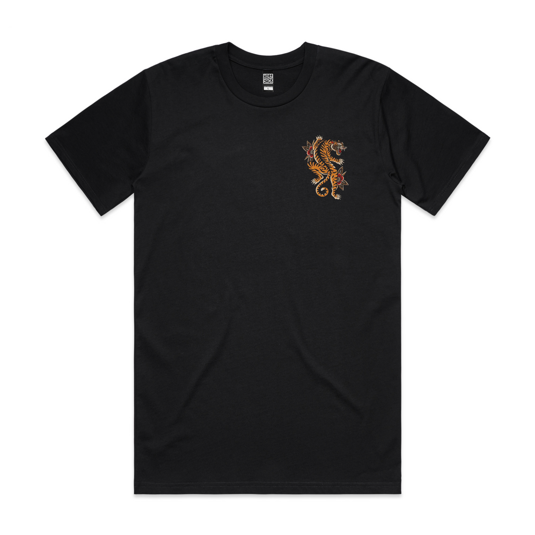 CLIMBING TIGER FRONT & BACK T-SHIRT
