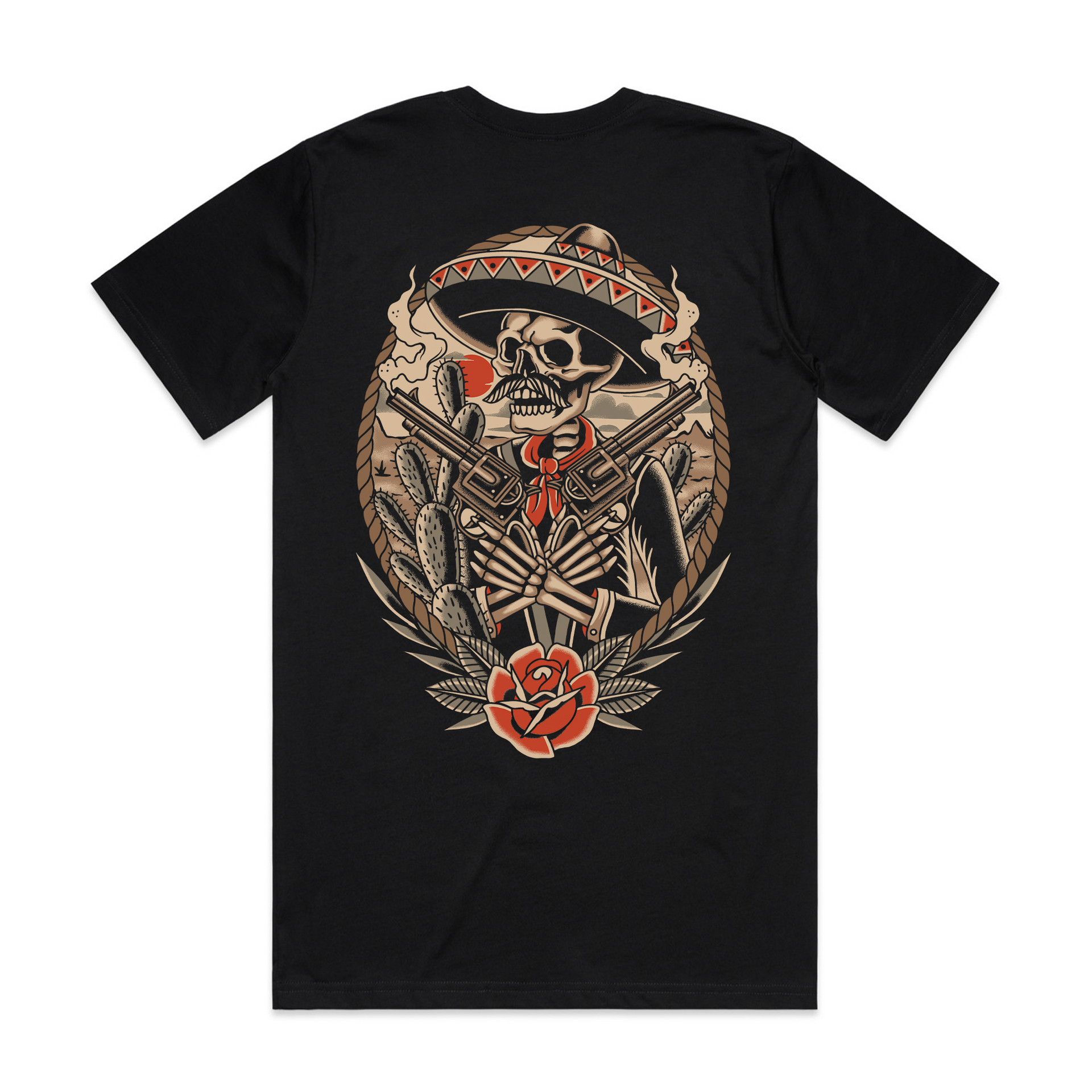 DEATHSPERADO FRONT & BACK - BLACK T-SHIRT – Hobo Jack