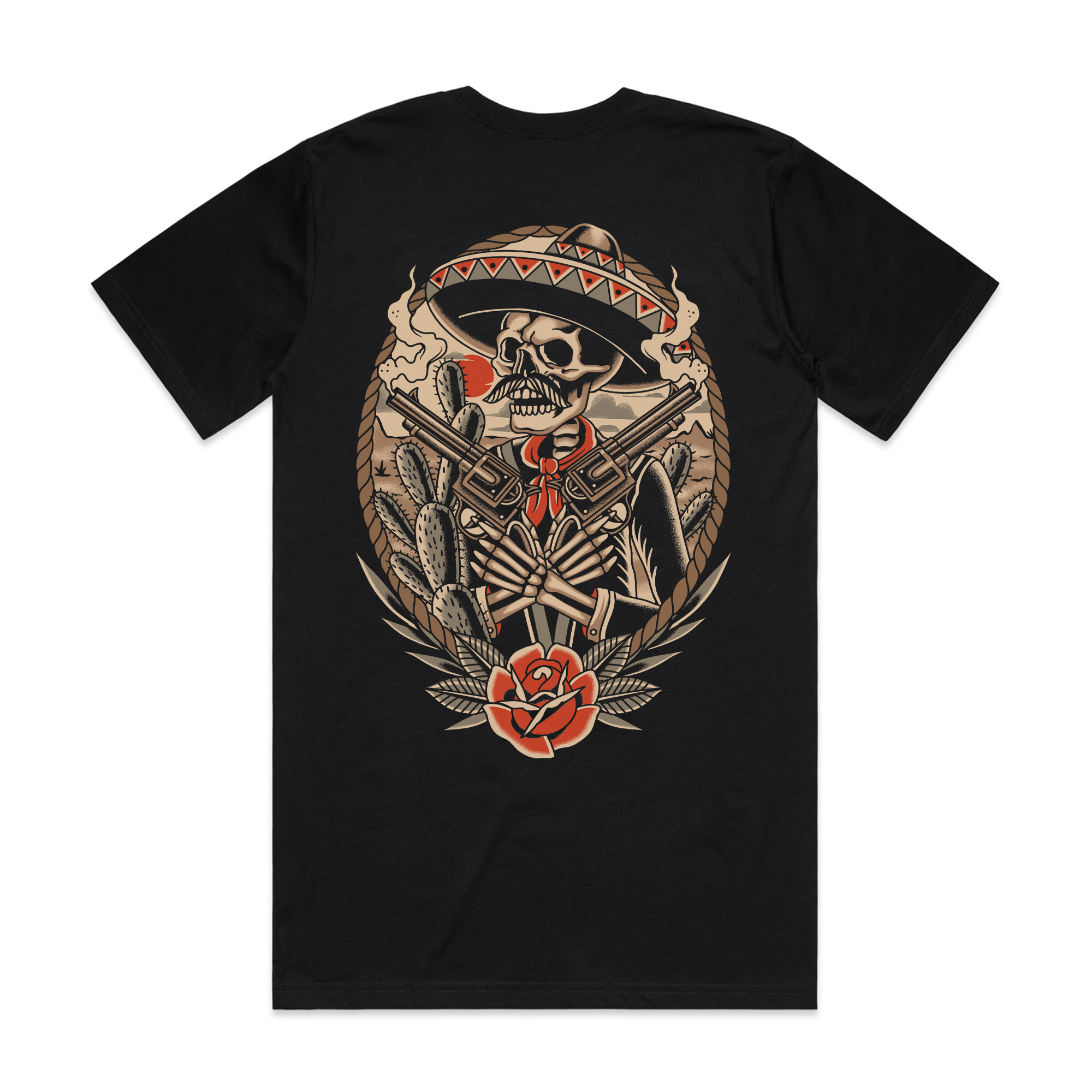 DEATHSPERADO FRONT & BACK - BLACK T-SHIRT