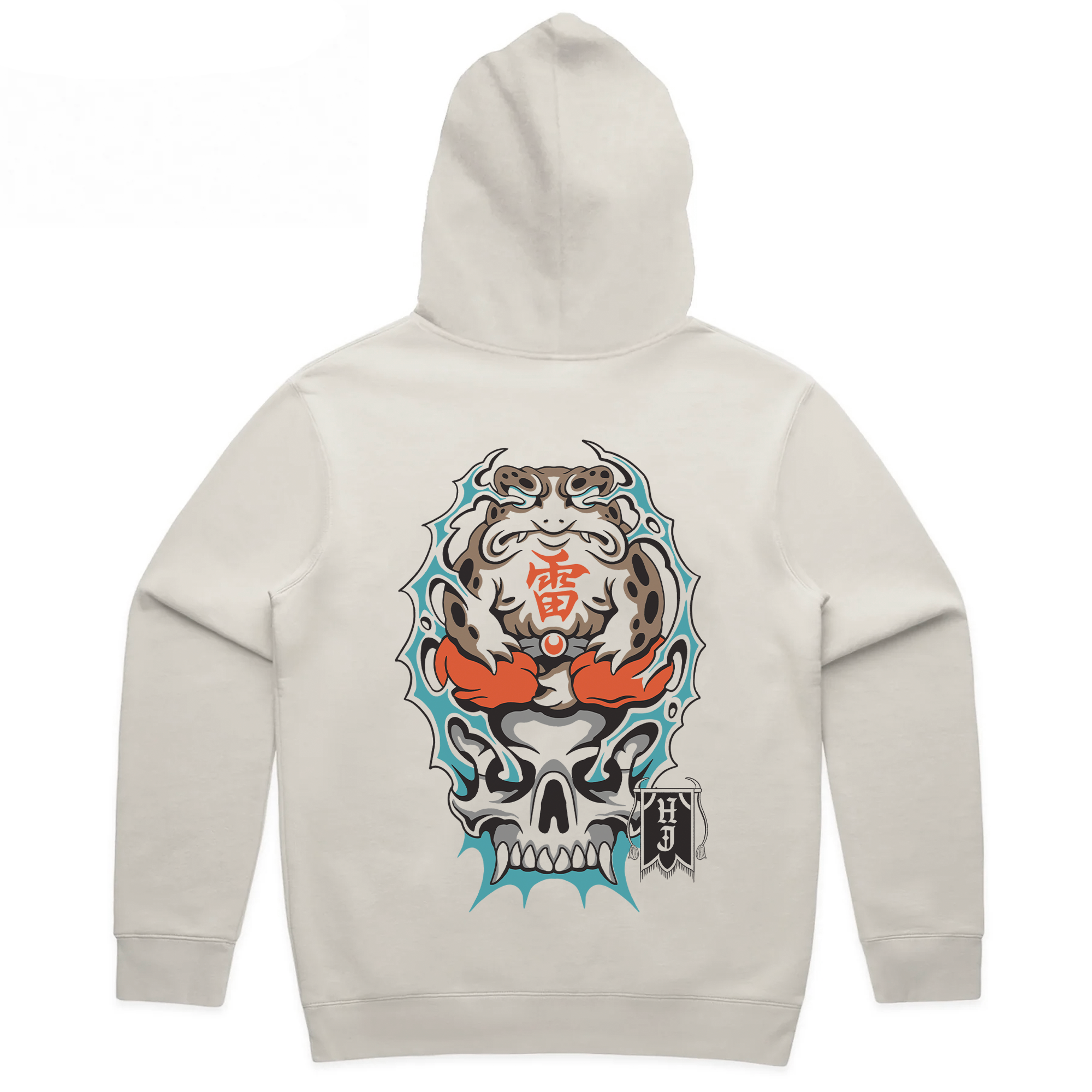 FROG OF WAR DELUXE HOODIE - BONE
