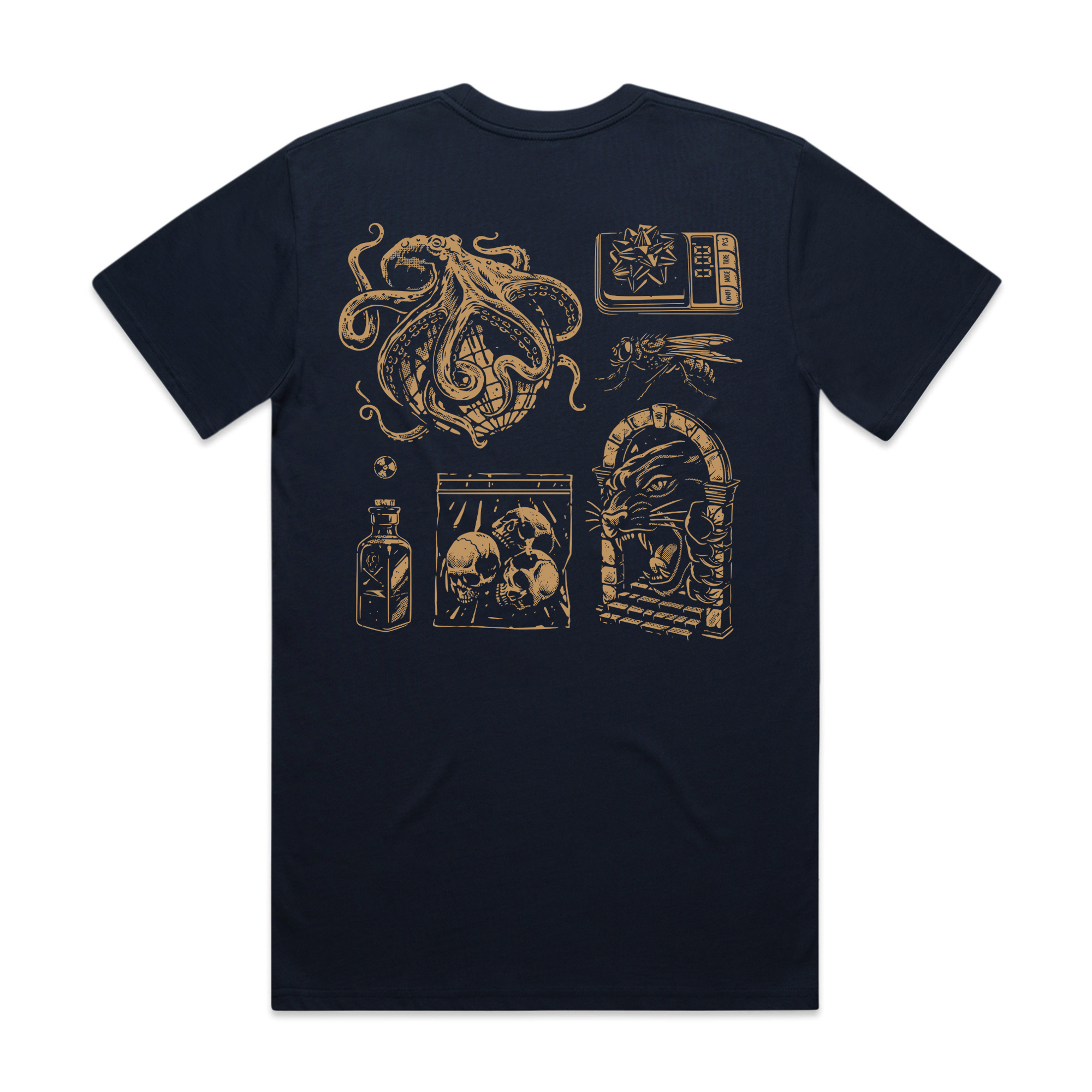GOLDEN RELICS - NAVY T-SHIRT - NEW STAPLE