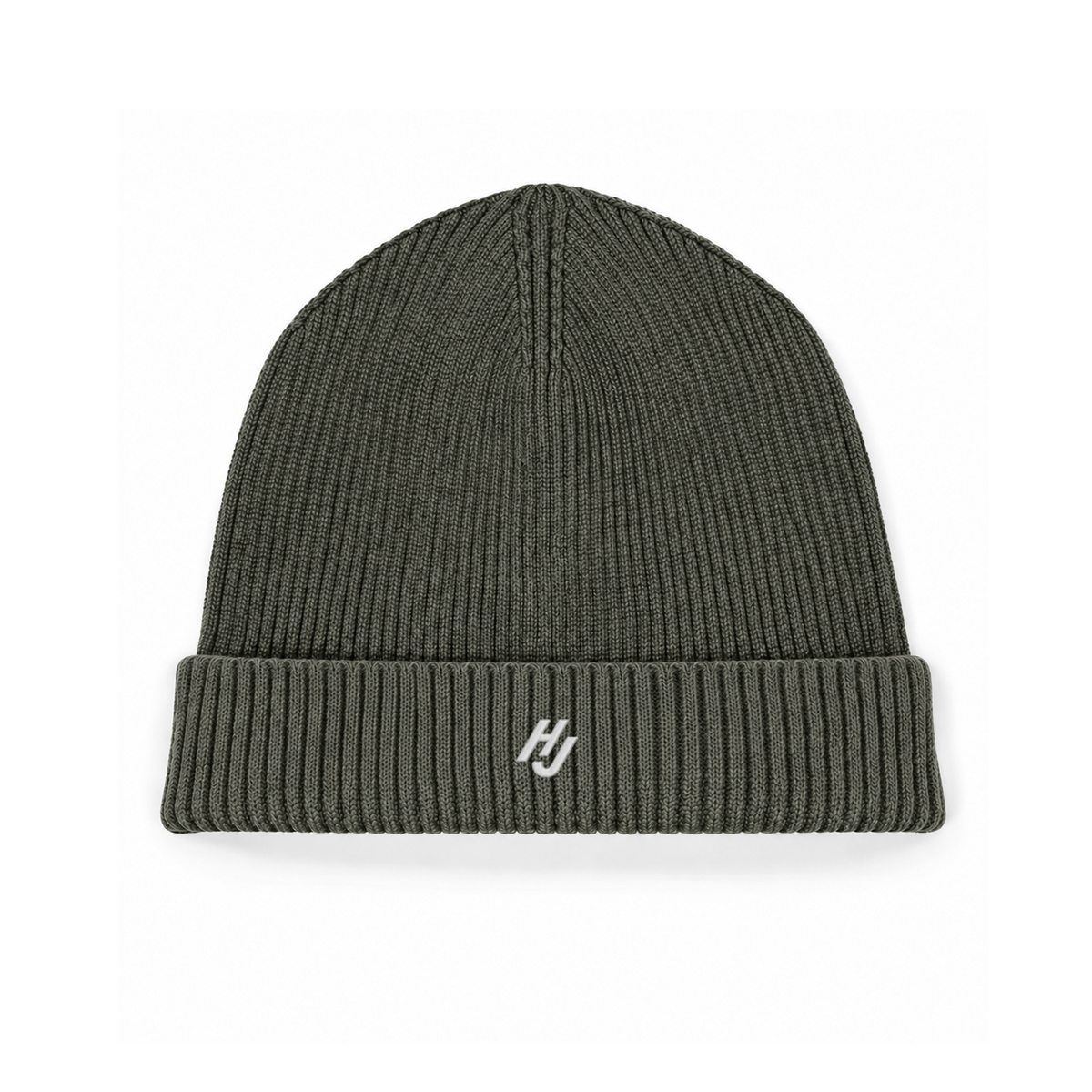 HJ MONOGRAM FISHERMAN BEANIE - KHAKI-1