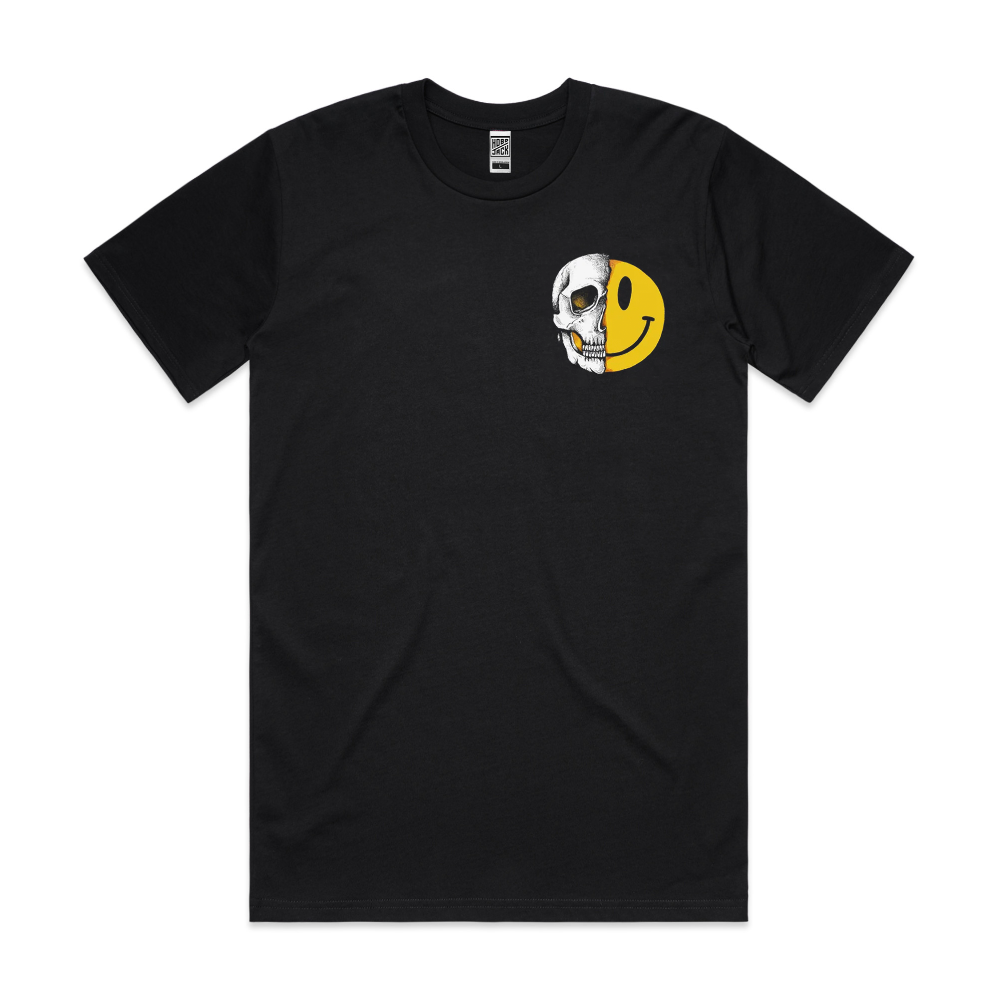 HAPPYJACK - POCKET - BLACK T-SHIRT