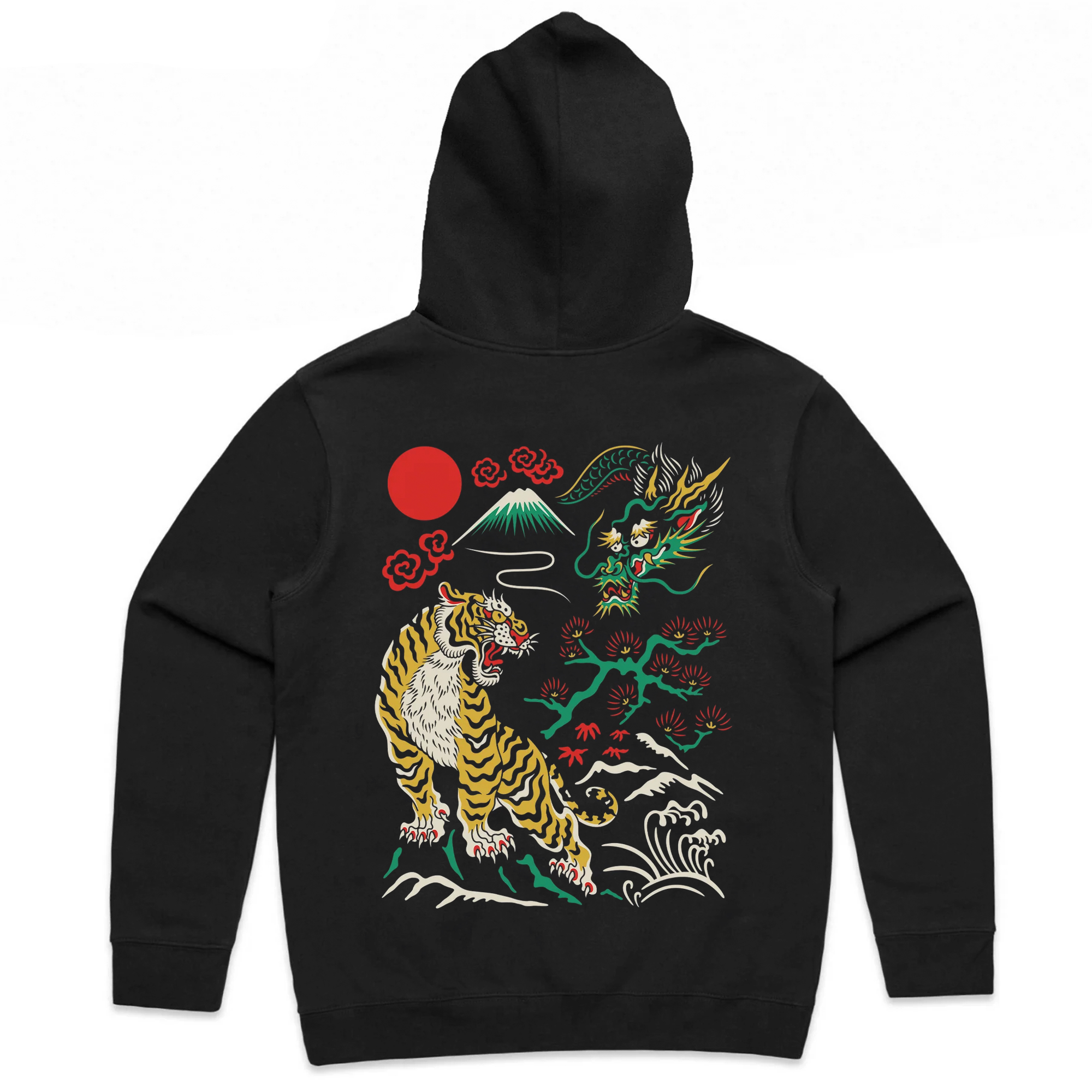 HITOSHĪ DELUXE HOODIE - BLACK