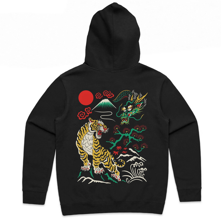 HITOSHĪ DELUXE HOODIE - BLACK