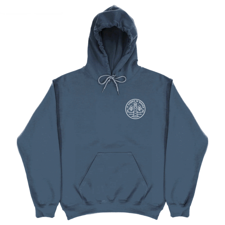 IT COMES IN WAVES DELUXE HOODIE - PETROL