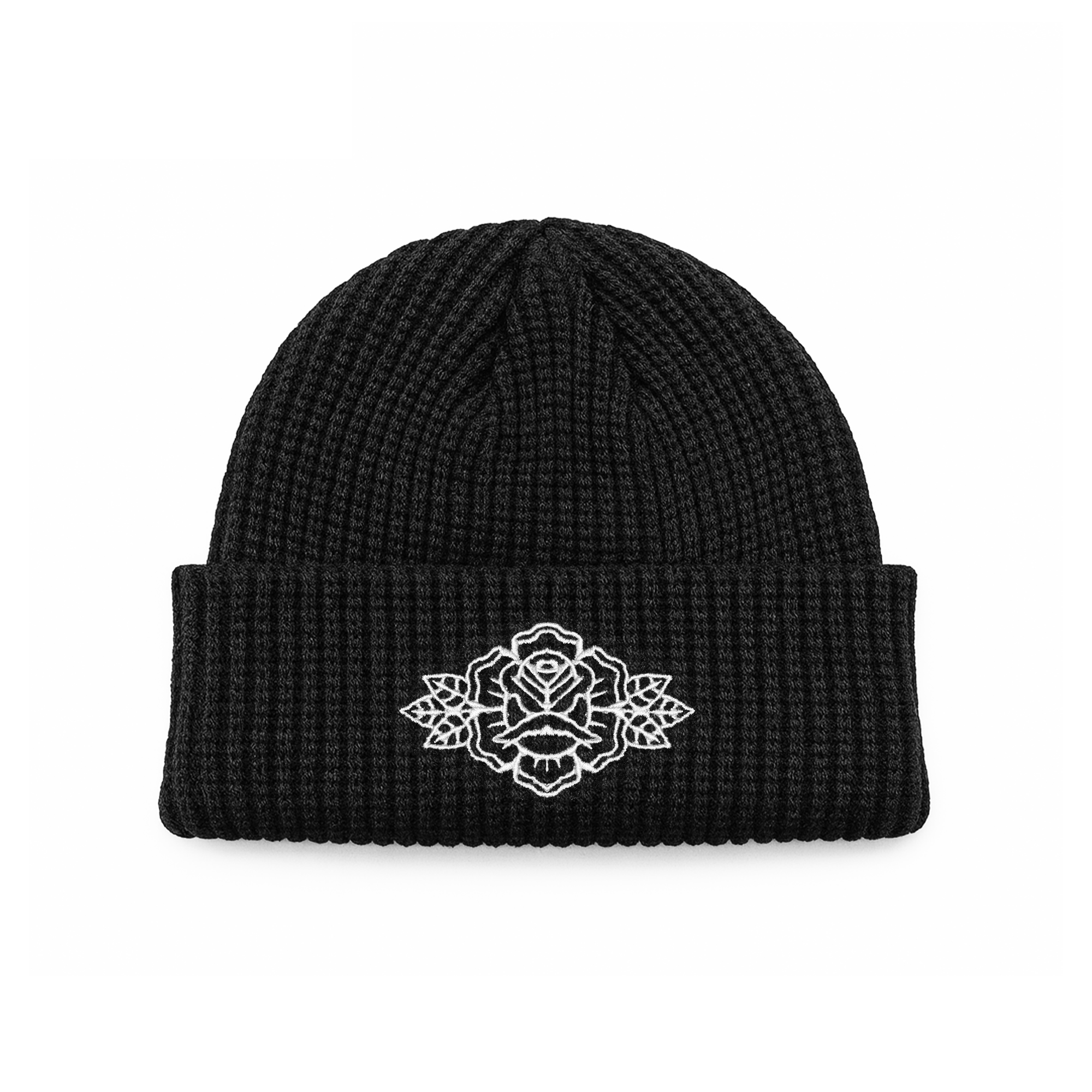 INK+THORN EMBROIDERED RIB BEANIE