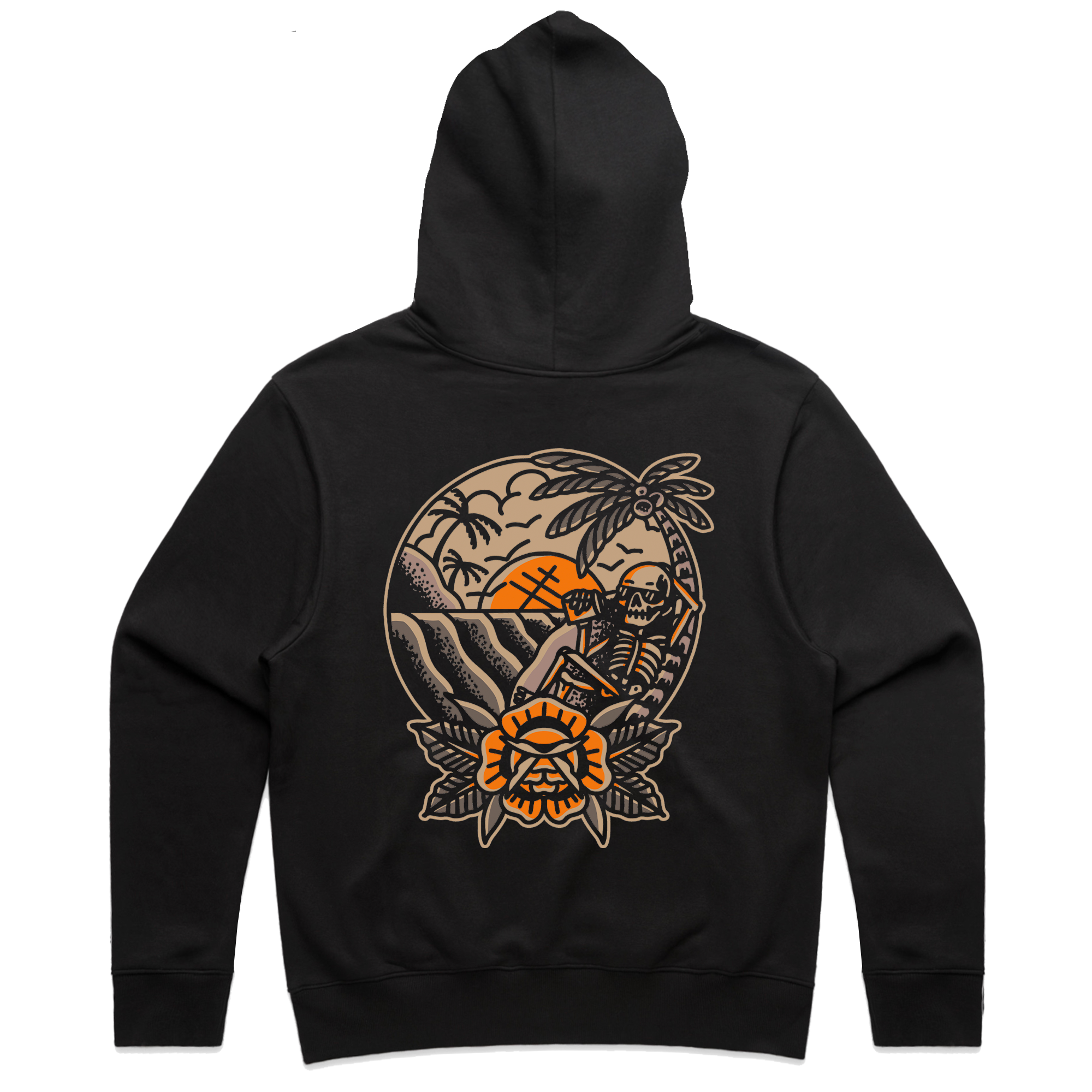 LAZY DAYS DELUXE HOODIE - BLACK