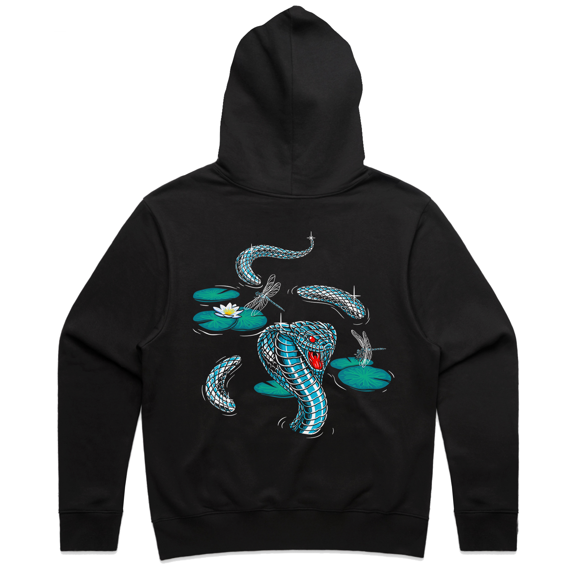 VIPER LILY DELUXE HOODIE - BLACK