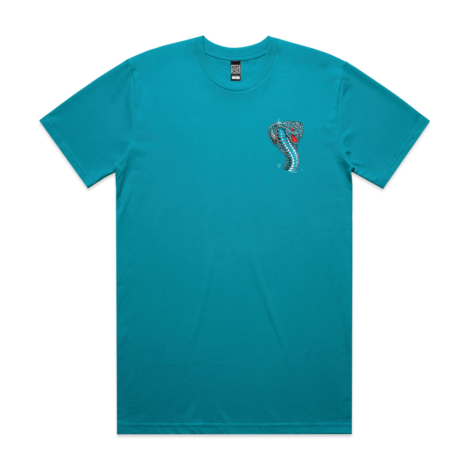 VIPER LILY - FRONT & BACK TEAL T-SHIRT