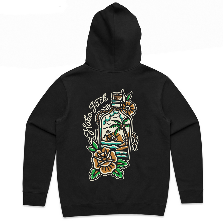 MESSAGE IN A BOTTLE DELUXE HOODIE - BLACK