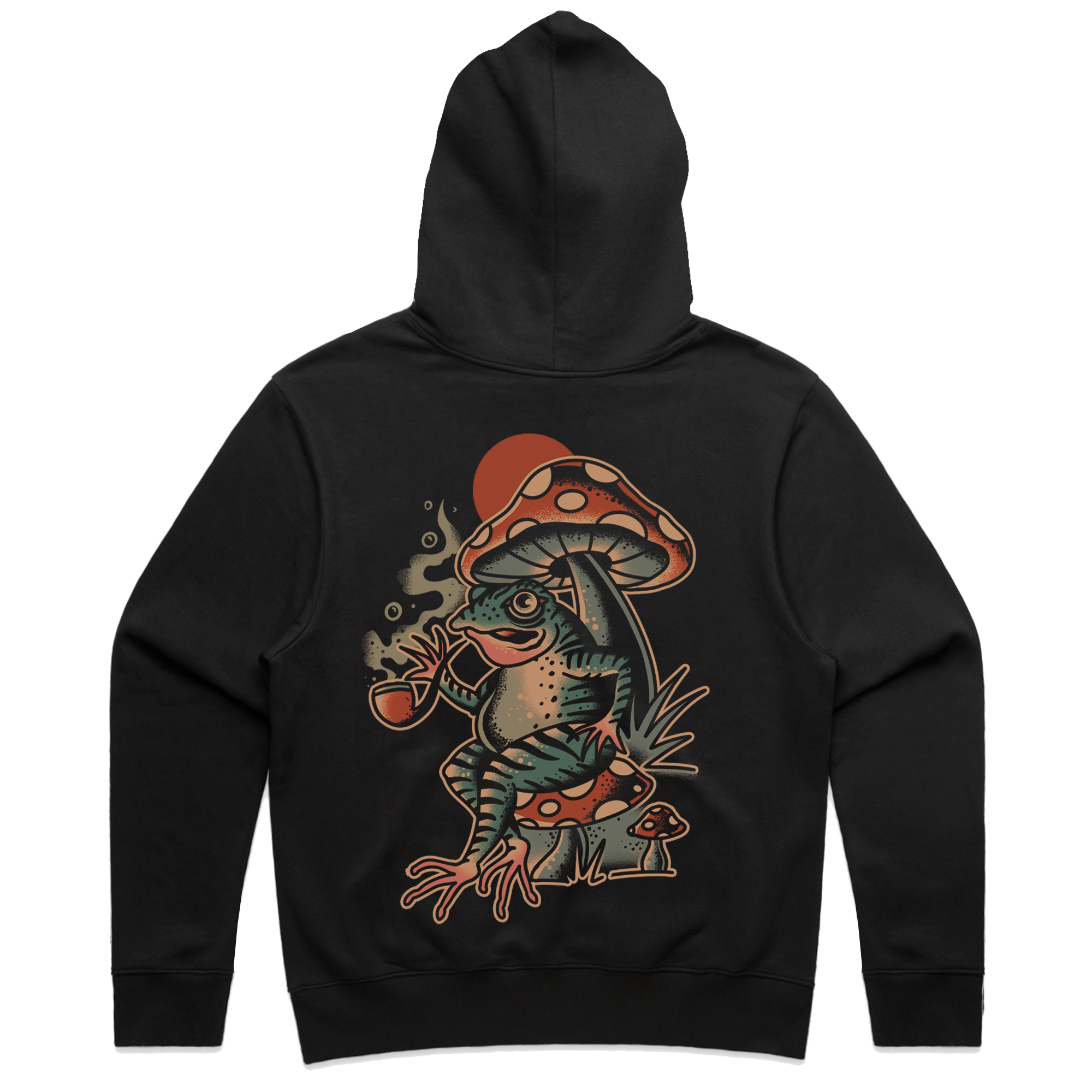 MYSTICAL FROG DELUXE HOODIE - BLACK