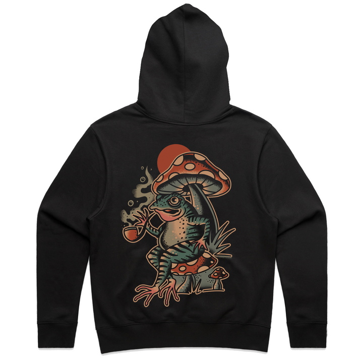 MYSTICAL FROG DELUXE HOODIE - BLACK