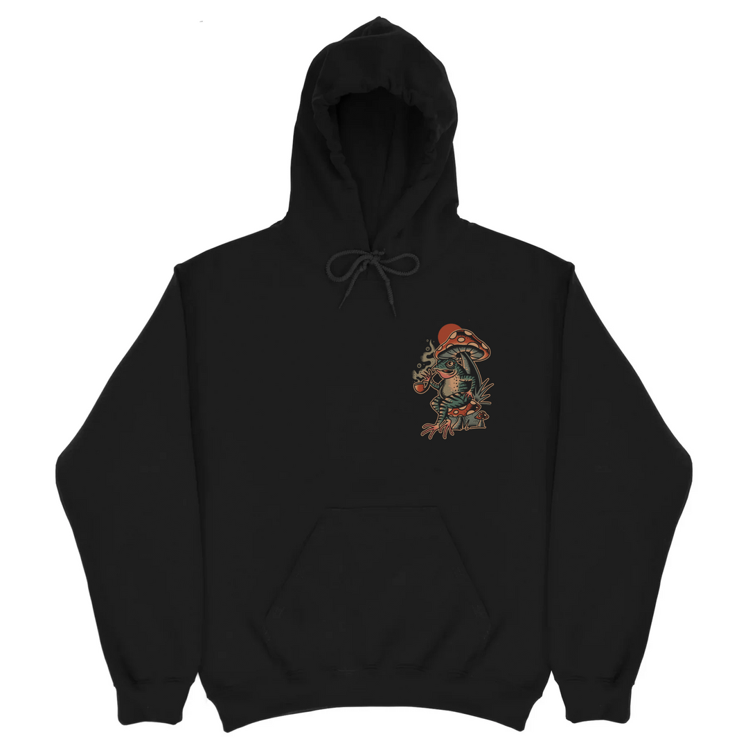 MYSTICAL FROG DELUXE HOODIE - BLACK